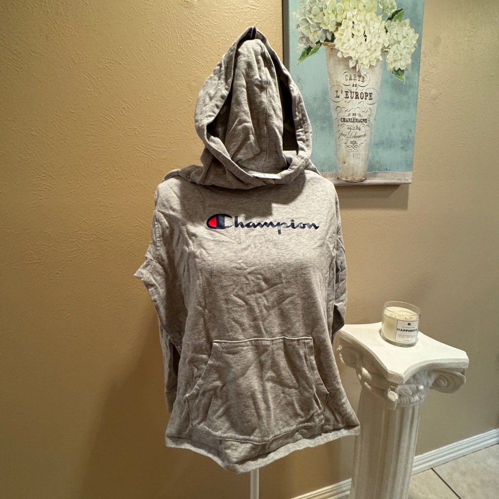 Champion Heather Gray Pullover Hoodie